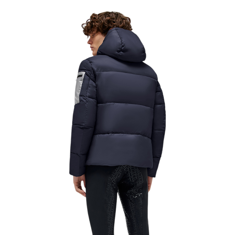 RG Italy - Doudoune manches longues homme Hooded Puffer marine | - Ohlala