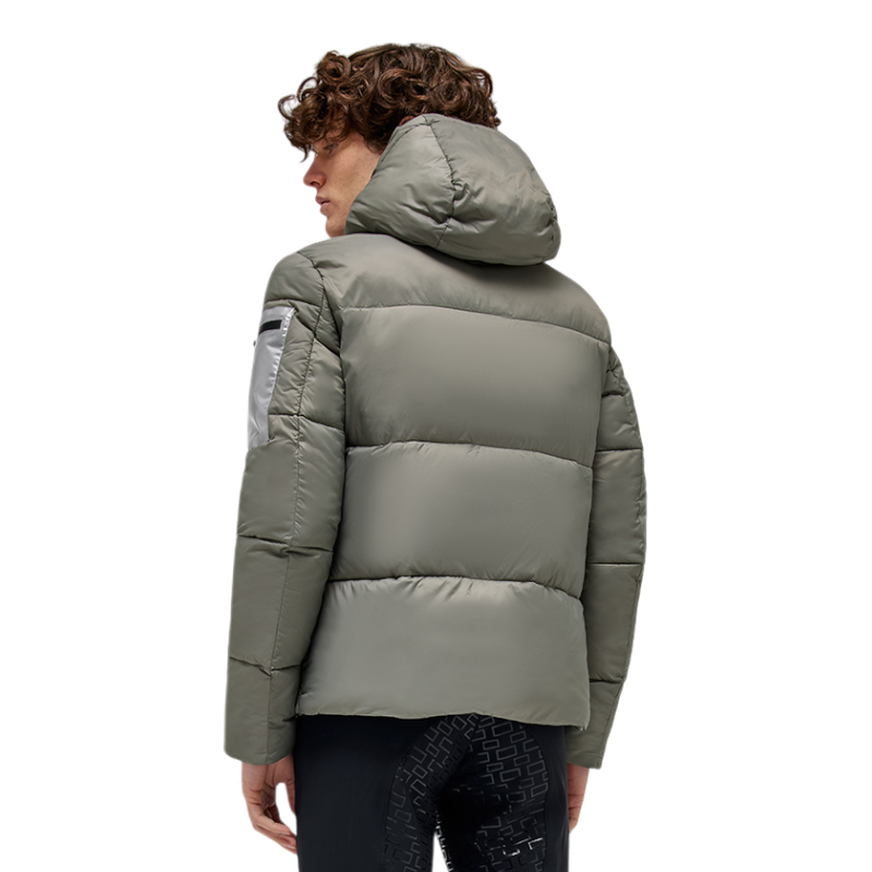 RG Italy - Doudoune manches longues homme Hooded Puffer vert kaki | - Ohlala