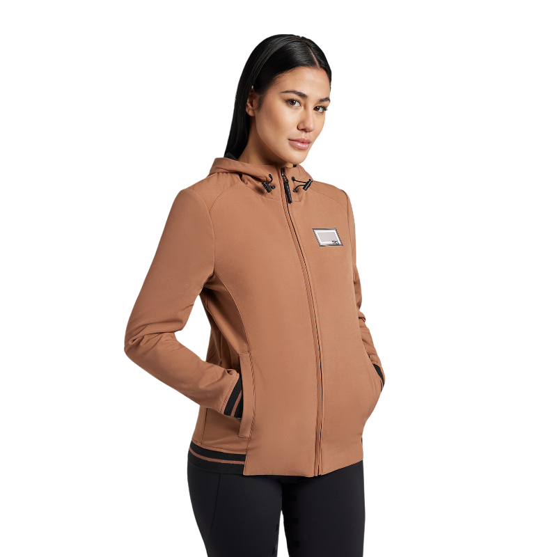 RG Italy - Veste manches longues femme RG Hooded Softshell marron | - Ohlala