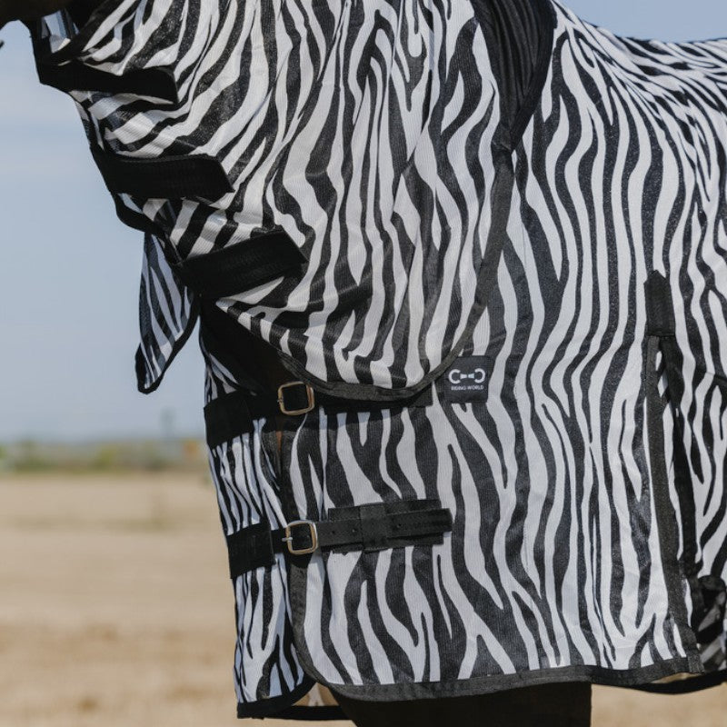 Riding World - Chemise anti-mouches mesh Combo Belly zebre | - Ohlala