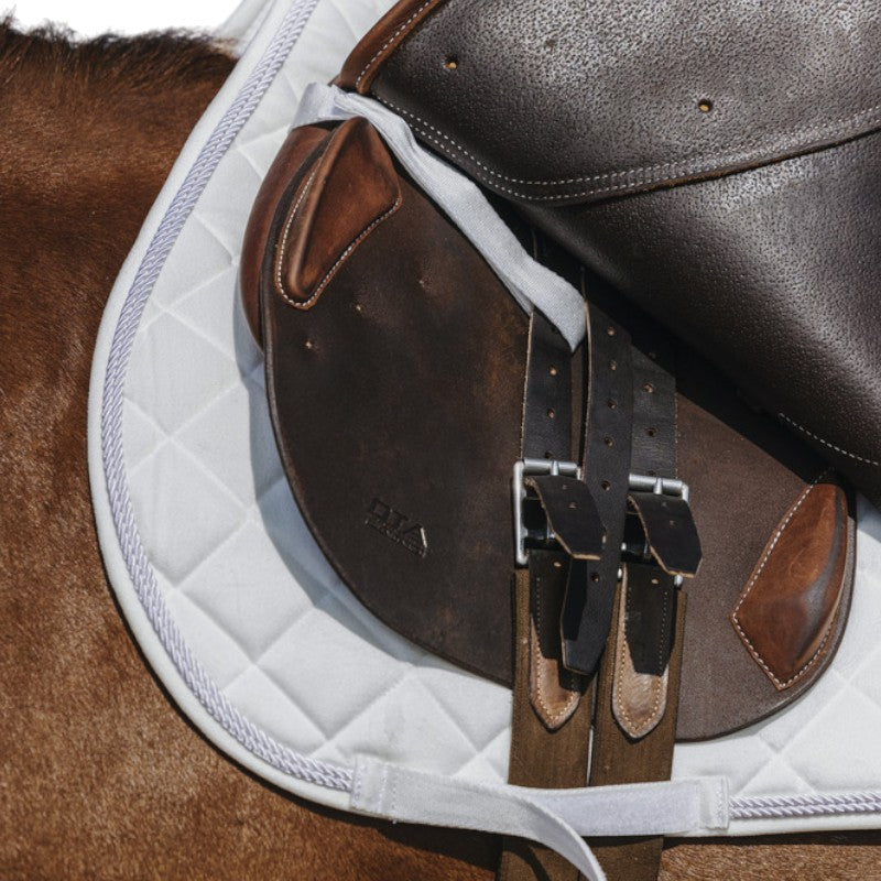 Riding World - Tapis de selle Velours blanc | - Ohlala