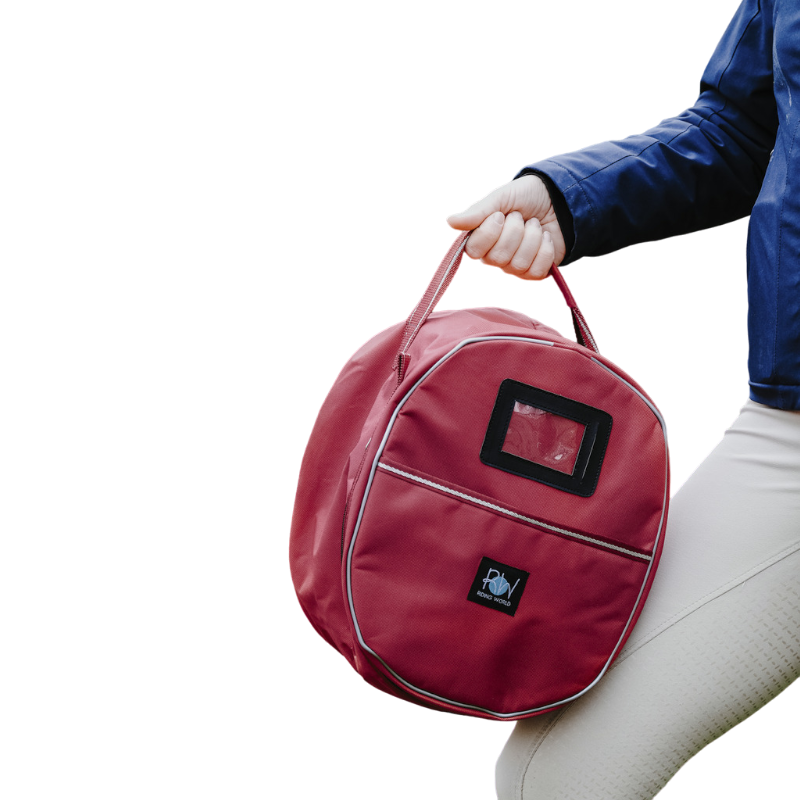 Riding World - Sac à bombe bordeaux | - Ohlala