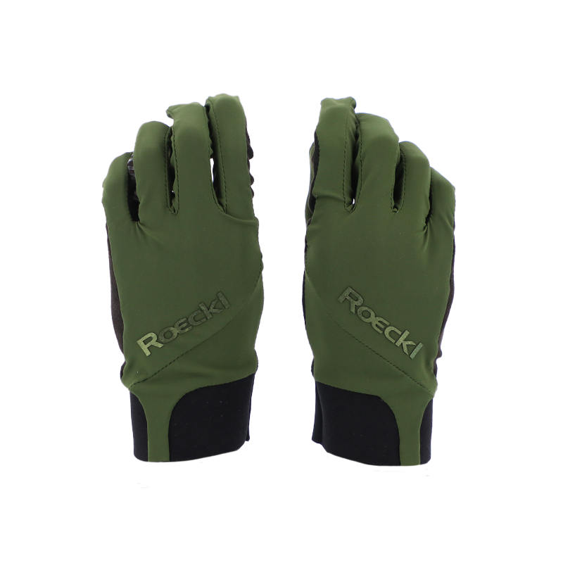 Roeckl - Gants d'équitation Maniva vert foncé | - Ohlala