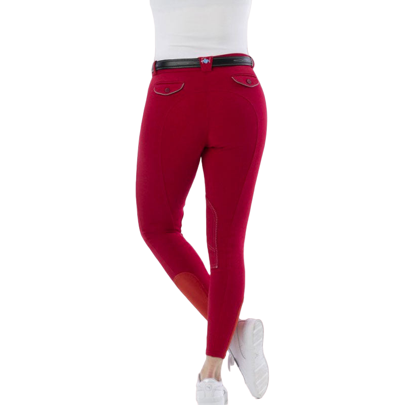 Riding World - Pantalon d'équitation enfant Alexandrie rouge | - Ohlala