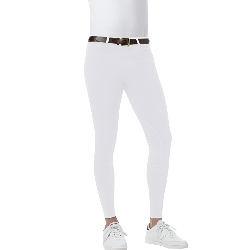 Riding World - Pantalon d'équitation homme Lecaire blanc