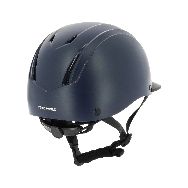 Riding World - Casque d'équitation Topy marine mat | - Ohlala