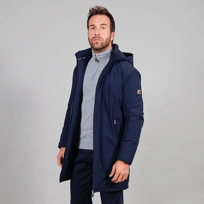 Harcour - Parka longue homme Robertol marine | - Ohlala