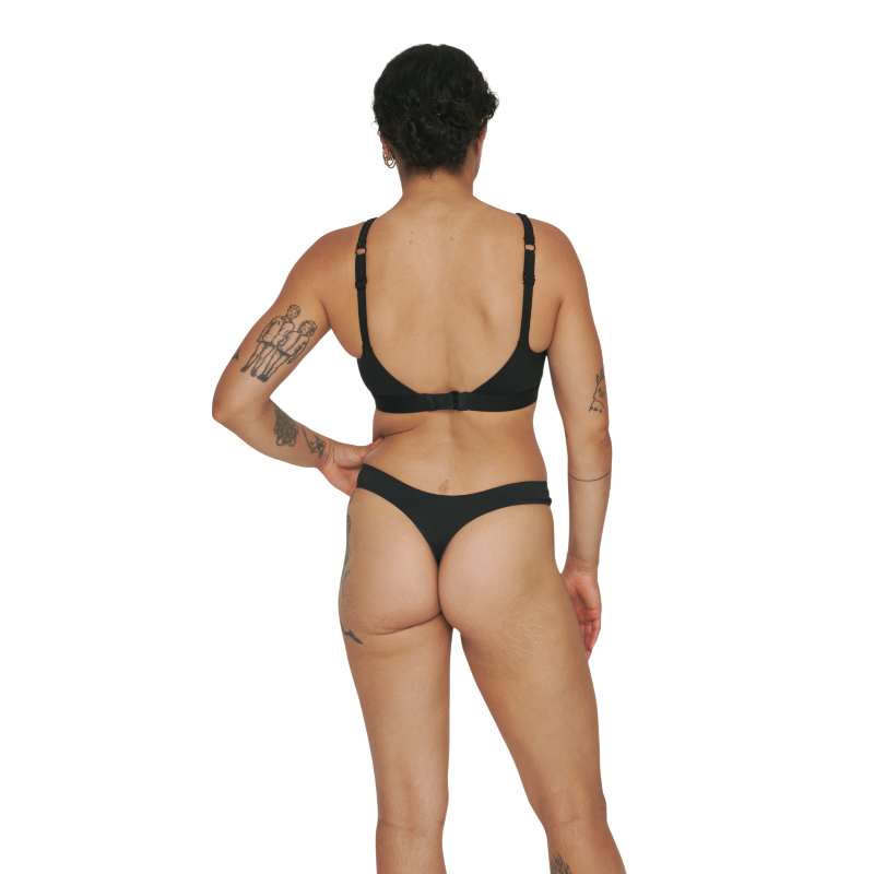 Smoon - String menstruel Aphrodite flux léger noir | - Ohlala