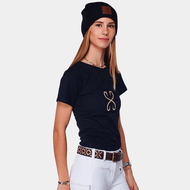 Sabbia Bianca - T-shirt manches courtes femme Aurore marine | - Ohlala