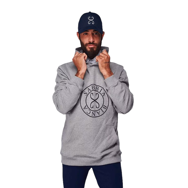 Sabbia Bianca - Sweat à capuche homme Nino gris