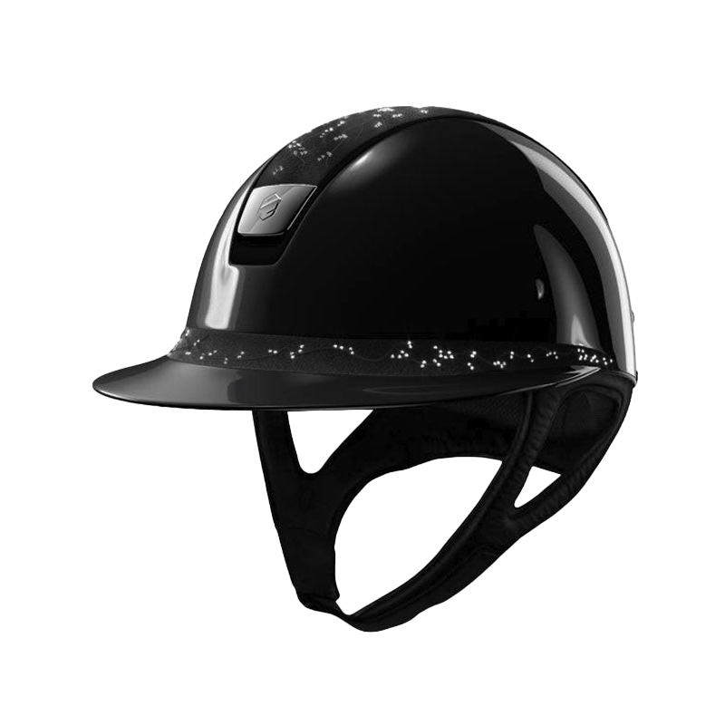 Samshield - Miss Shadowglossy crystal leaf black helmet (with foam)