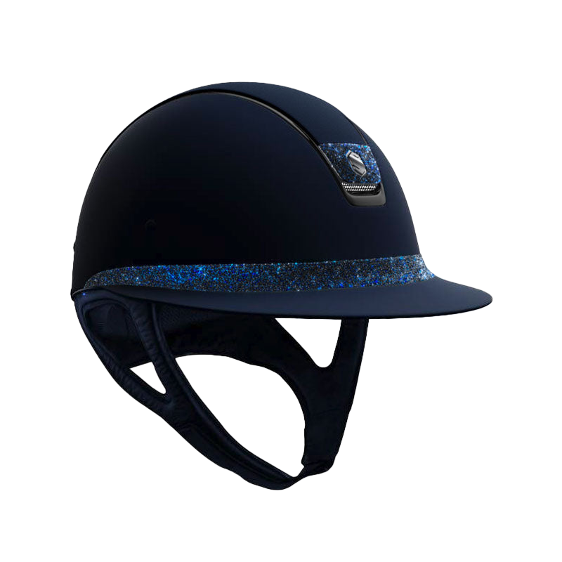 Samshield - Casque Miss Shadowmatt crystal fabric bermuda bleu (avec mousse) | - Ohlala