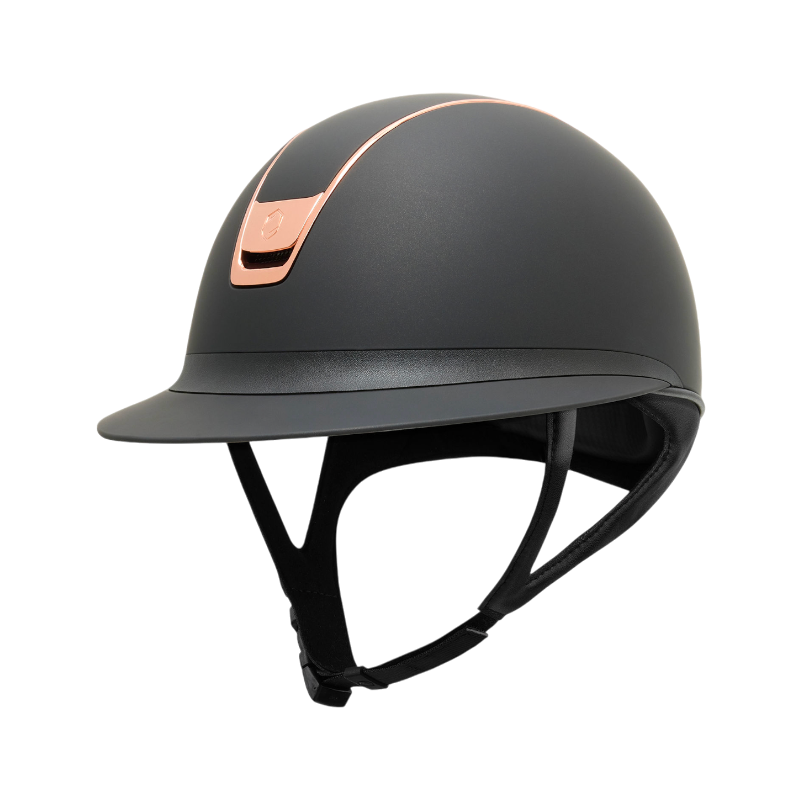 Samshield - Casque d'équitation Miss Shield 2.0 Shadowmatt noir et rose gold