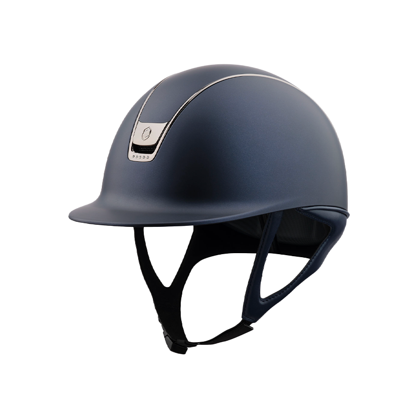 Samshield - Shadow Matt blue riding helmet 5 Swaroski