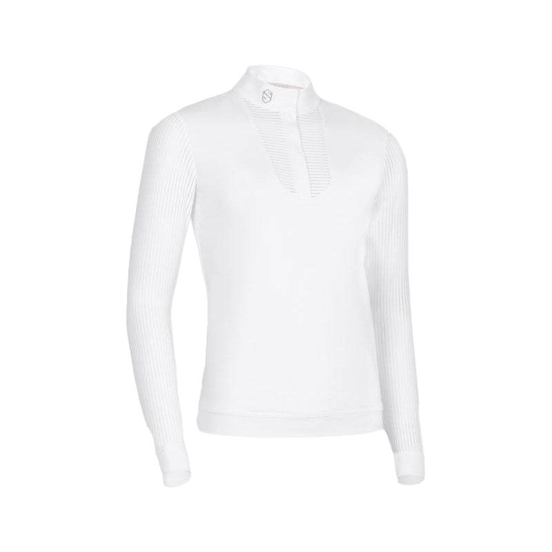 Samshield - Polo manches longues femme Faustine blanc | - Ohlala