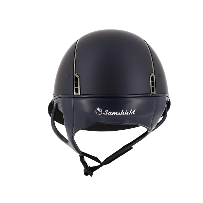 Samshield - Casque Miss Shadowmatt bleu 5 Swarovski (avec mousse)