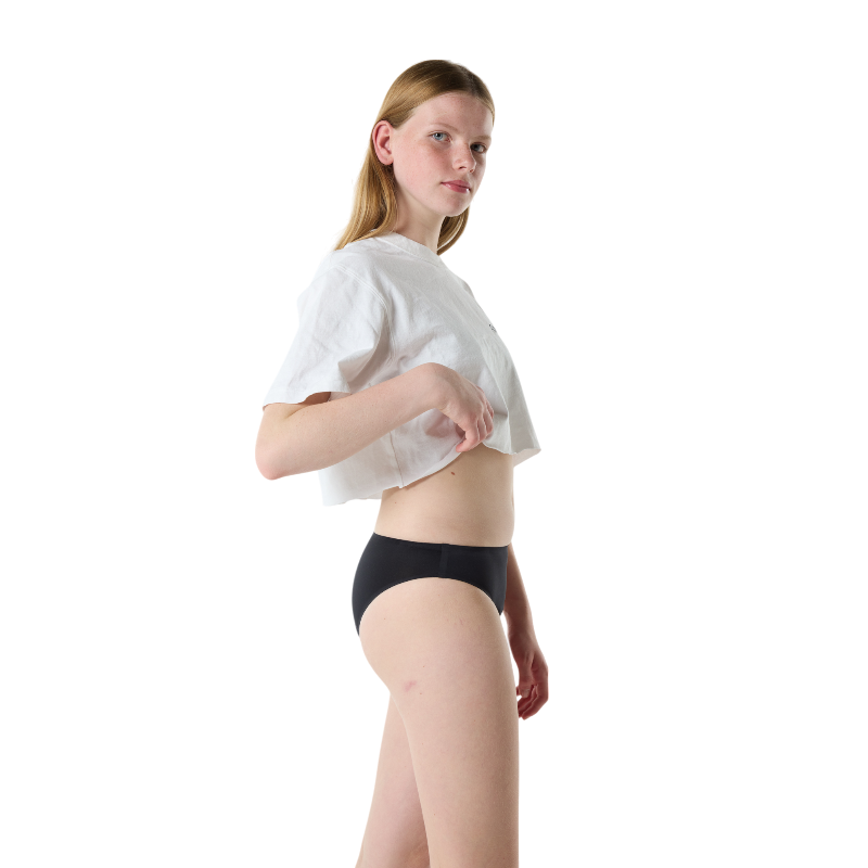 Smoon - Pack culottes menstruelles fille flux abondant et moyen noir x2 | - Ohlala