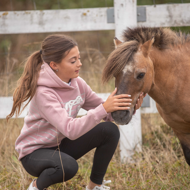 Eden by Pénélope - Sweat à capuche enfant Ikona rose | - Ohlala