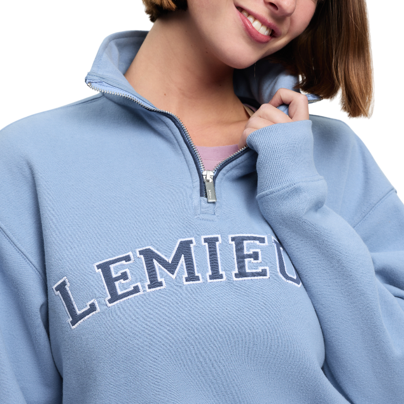 LeMieux - Sweat à col zippé femme Kelsie powder blue | - Ohlala