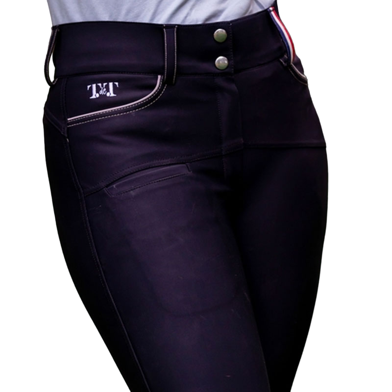 TdeT - Pantalon d'équitation femme Ultime grip noir | - Ohlala