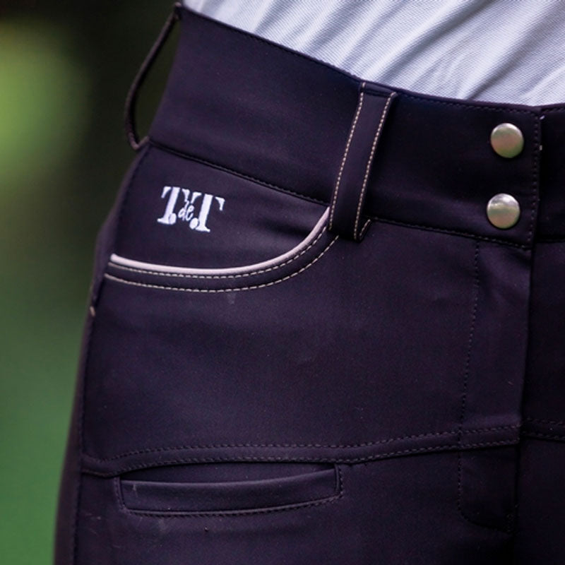 TdeT - Pantalon d'équitation femme Ultime grip noir | - Ohlala