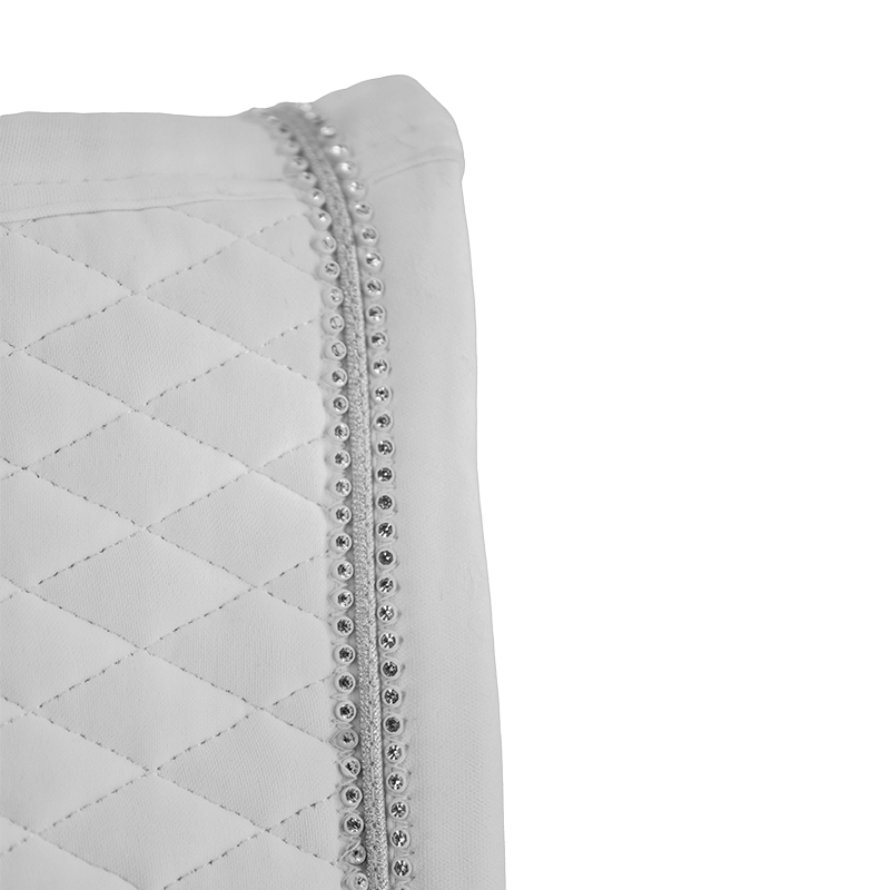 Pénélope - Tapis de dressage Calisson blanc/ blanc