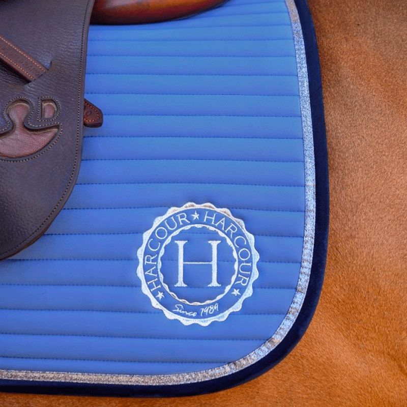 Harcour - Tapis de dressage Karembar bleu français | - Ohlala