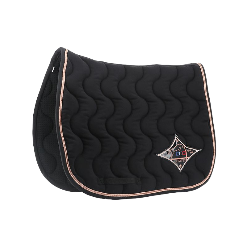 Jump'In - Tapis de selle Noir / Rose Gold / Noir | - Ohlala