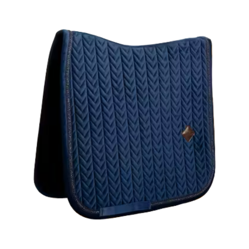 Kentucky Horsewear - Tapis de dressage Velvet Mini Pearls marine | - Ohlala