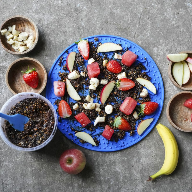 Likit - Tapis de léchage Graze maze bleu | - Ohlala