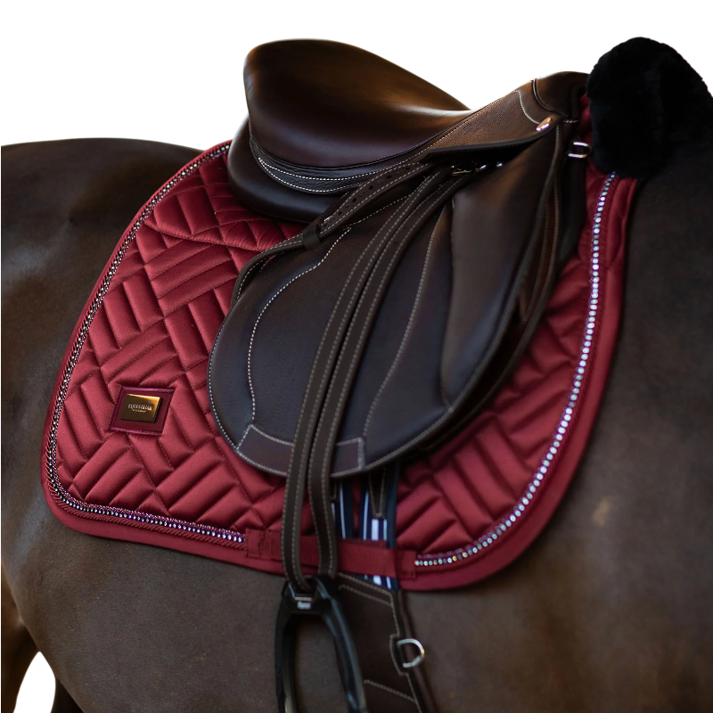 Equestrian Stockholm - Tapis de selle Crystal bordeaux