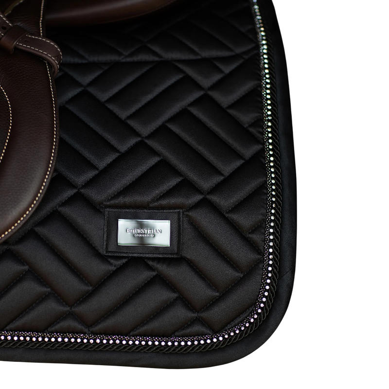 Equestrian Stockholm - Tapis de selle Crystal noir