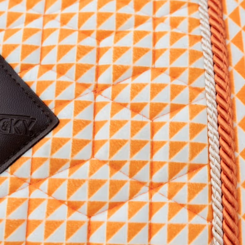 Kentucky Horsewear - Tapis de selle Velvet Printing flags orange | - Ohlala