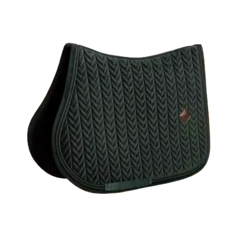 Kentucky Horsewear - Tapis de selle Velvet Mini Pearls pine green | - Ohlala