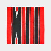 Westride - Tapis navajo coton/ acrylique rouge/ noir | - Ohlala