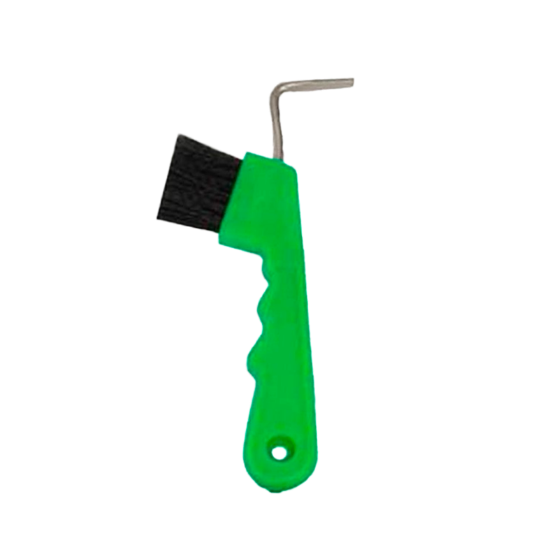 TdeT - Green brushed hoof pick