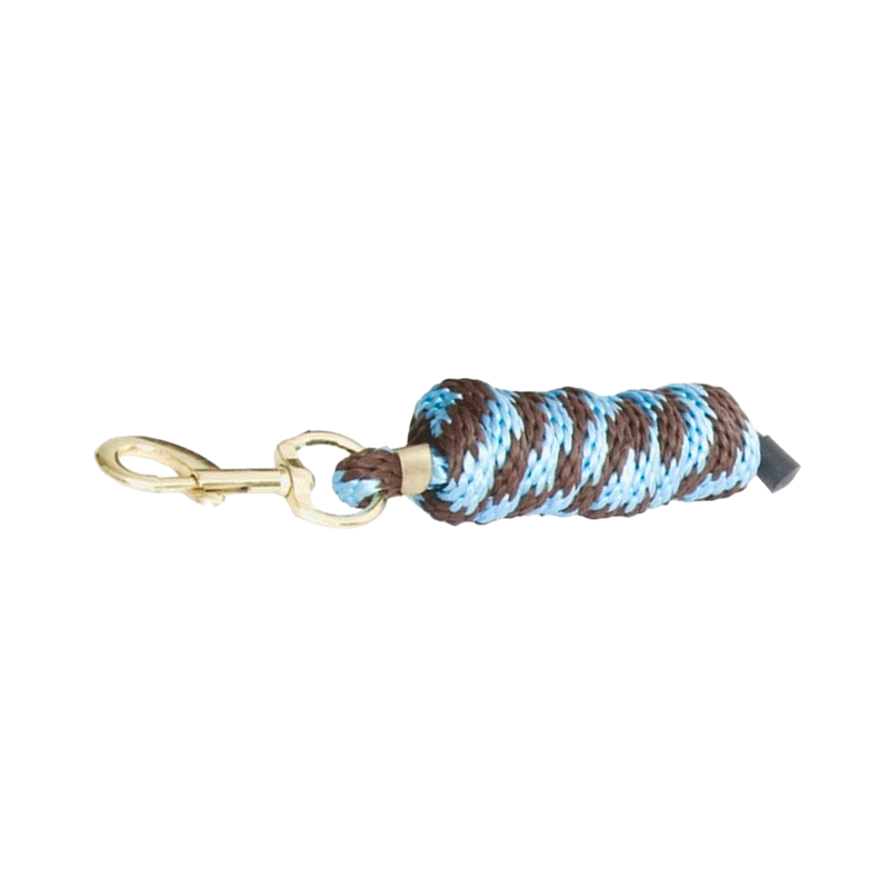 TdeT - Round dark brown/sky blue lanyard