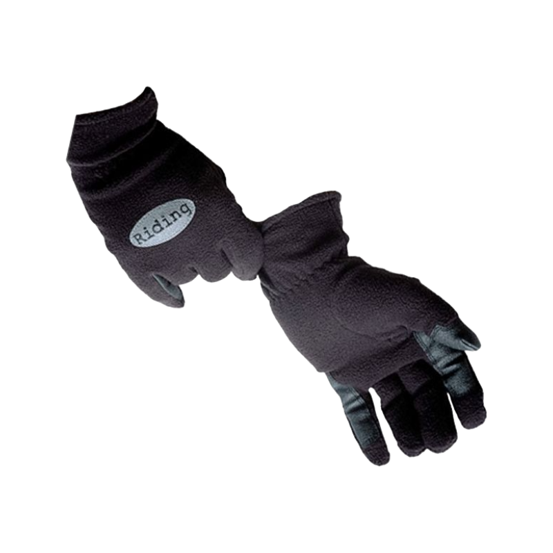 TdeT - Gants polaire riding noir