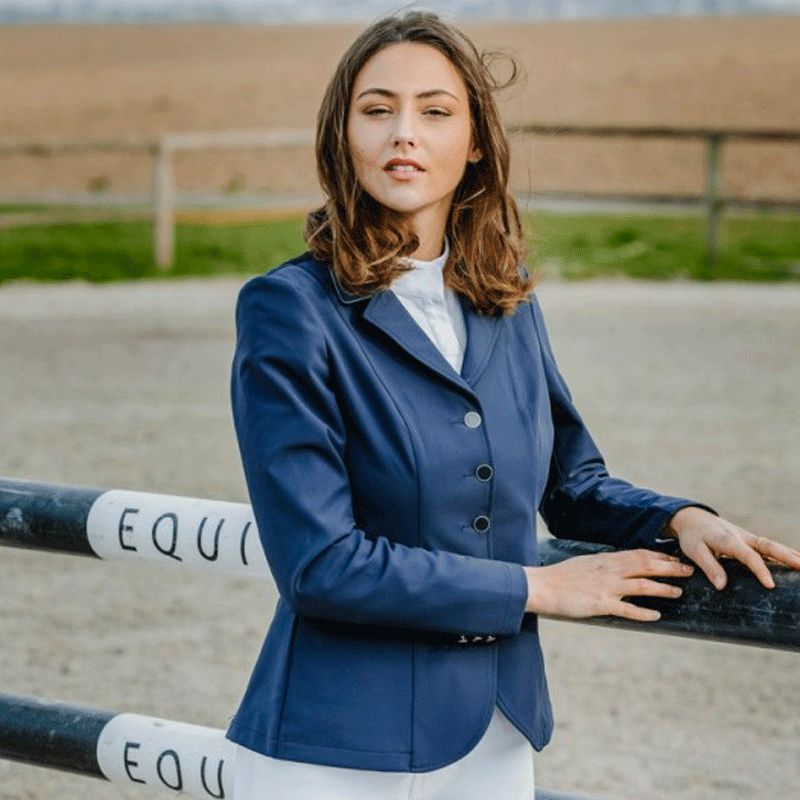 Equithème - Veste de concours femme Olivia marine | - Ohlala