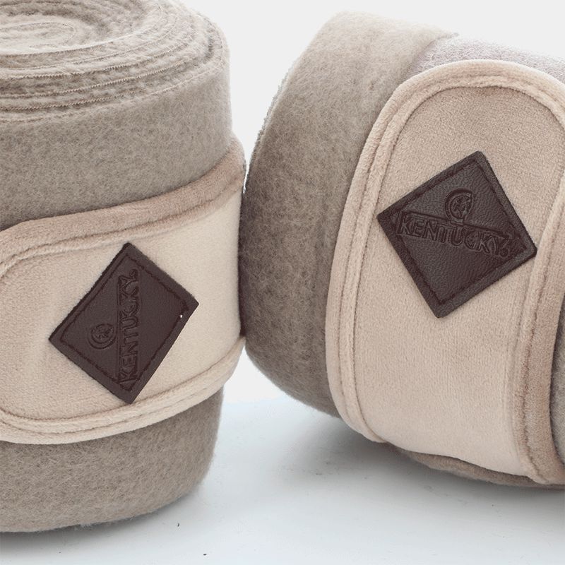 Kentucky Horsewear - Bandes de polo Basic Velvet beige | - Ohlala