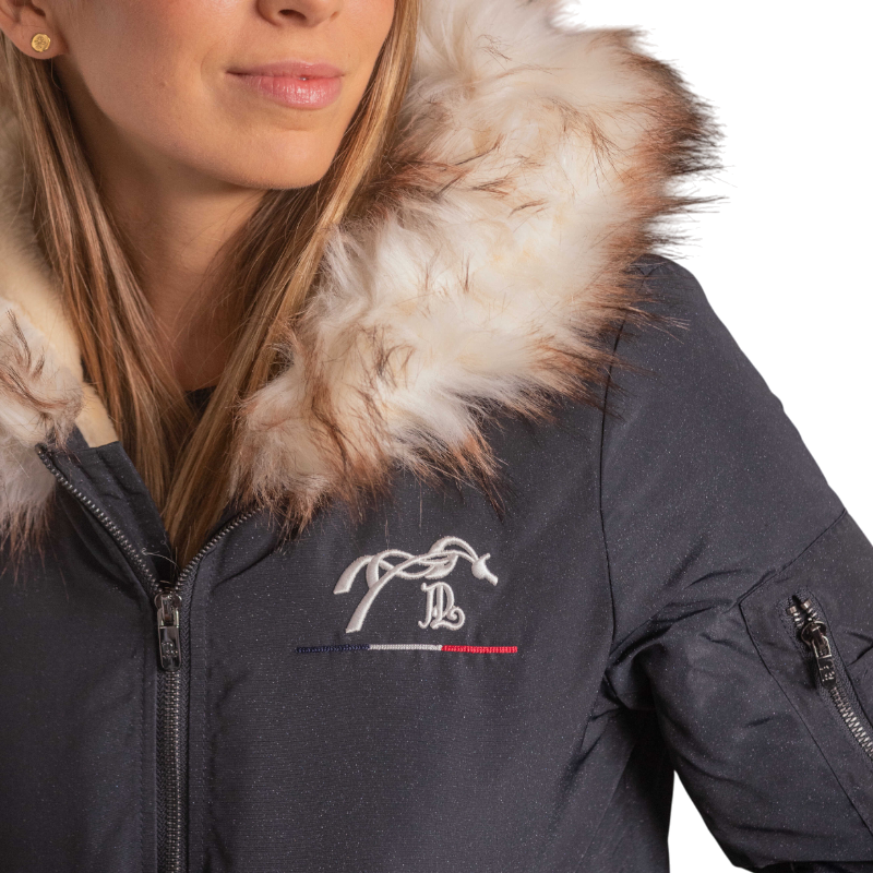 Pénélope - Bombers femme Lyon noir glitter | - Ohlala