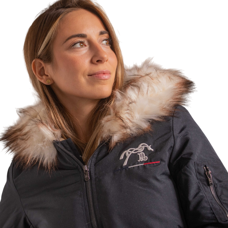 Pénélope - Bombers femme Lyon noir glitter | - Ohlala