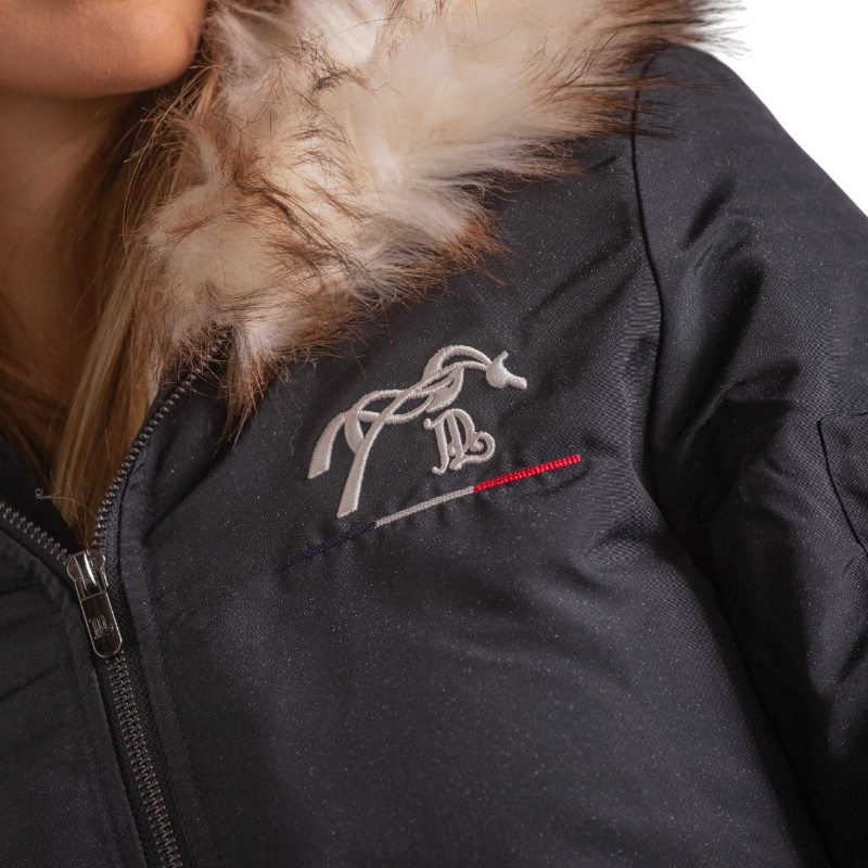 Pénélope - Bombers femme Lyon noir glitter | - Ohlala