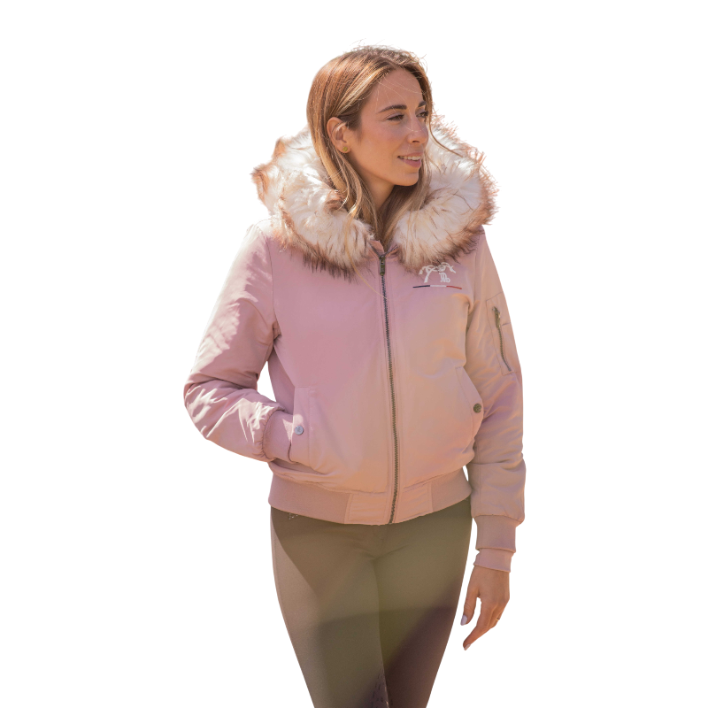 Pénélope - Bombers femme Lyon rose poudré | - Ohlala