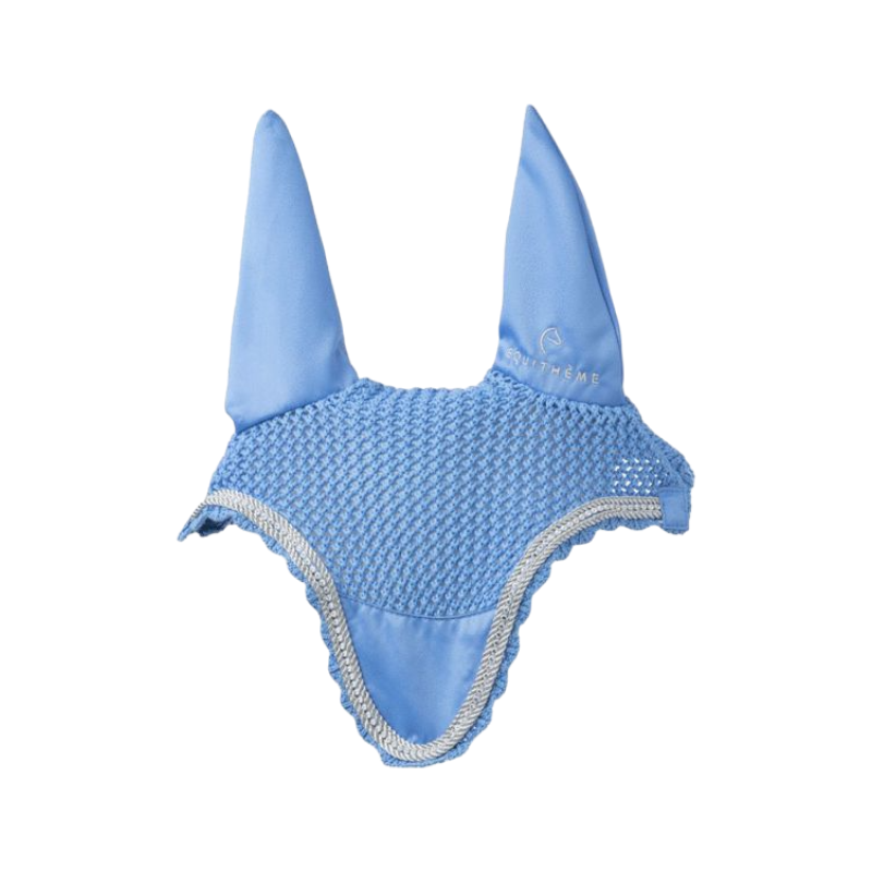 Equithème - Bonnet chasse-mouches Diamond bleu ciel