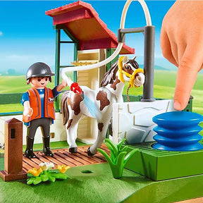 Playmobil - Box de lavage pour chevaux | - Ohlala