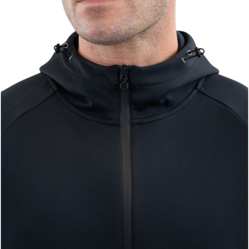 SG - Sweat à capuche zippé homme Caracho noir | - Ohlala