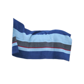 Kentucky Horsewear - Couverture séchante carré heavy stripes marine/ gris | - Ohlala