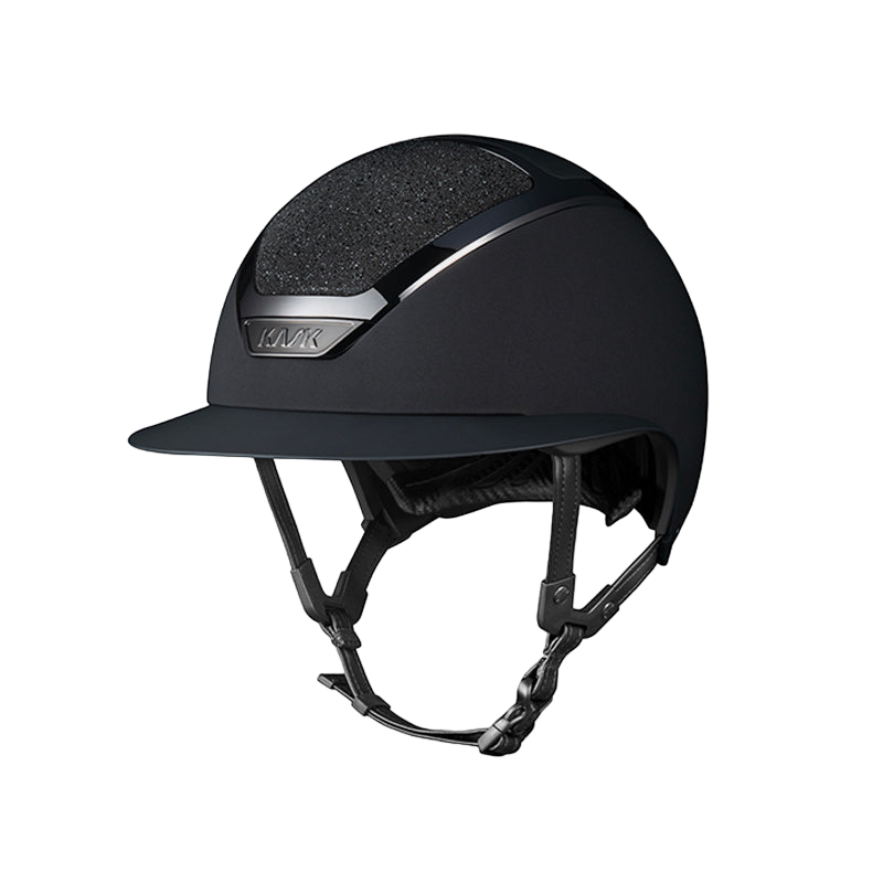 Kask - Casque d'équitation Star Lady Pure Shine Chrome Crystals Carpet II noir | - Ohlala