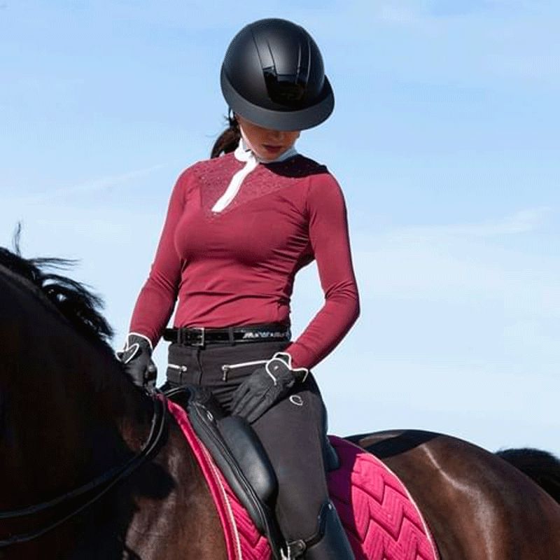 Kask - Casque d'équitation Kooki Lady noir mat | - Ohlala